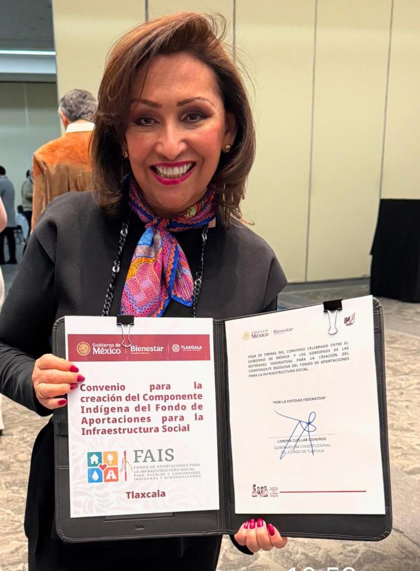 Gobernadora firma Convenio para Creación del Componente Indígena del Fondo de Aportaciones para la Infraestructura Social